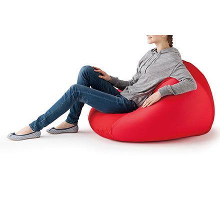 MOGU ビーズクッション　三角フィットソファ　RE レッド MOGU（モグ） 三角フィットソファ 本体+カバーセット(レッド) ビーズ