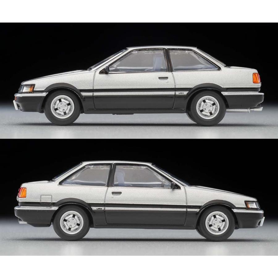 トミーテック 1/ 64 LV-N284c トヨタ カローラレビン 2ドア GT-APEX(銀/ 黒) 84年式(329626)ミニカー 返品種別B｜joshin｜03