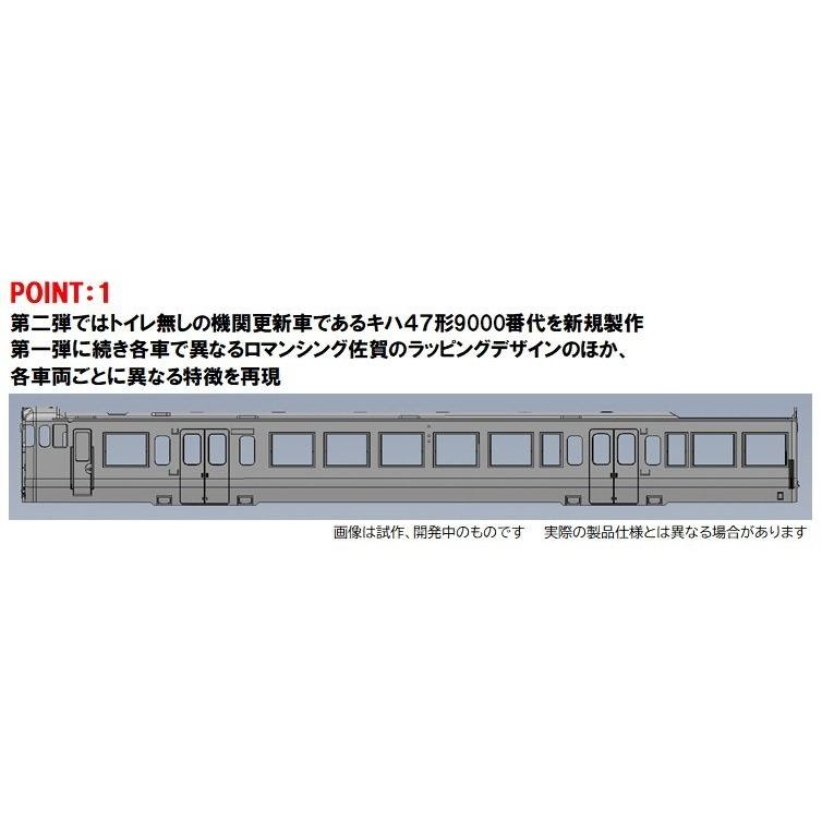 トミックス (N) 98539 JR キハ47 8000形ディーゼルカー(ロマンシング佐賀ラッピング)セットC(4両) 返品種別B｜joshin｜02