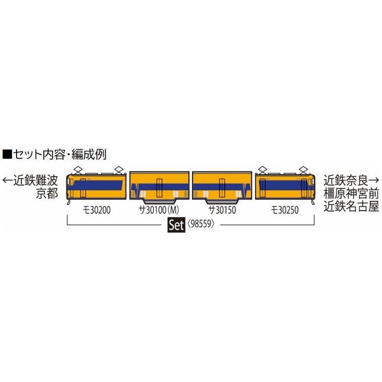 トミックス (N) 98559 近畿日本鉄道 30000系ビスタカーセット(4両) 返品種別B｜joshin｜04