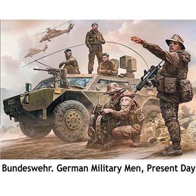 マスターボックス 1/ 35 現用ドイツ・治安維持部隊5体・車両搭乗シーン