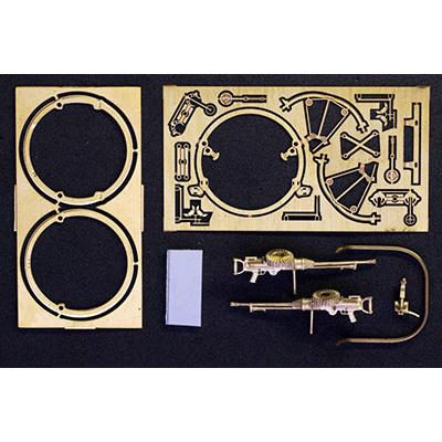 ミニワールド 1/48 英ルイスMk.I 連装航空機関銃リングマウント装備 (UW4877) ディテールアップパーツ