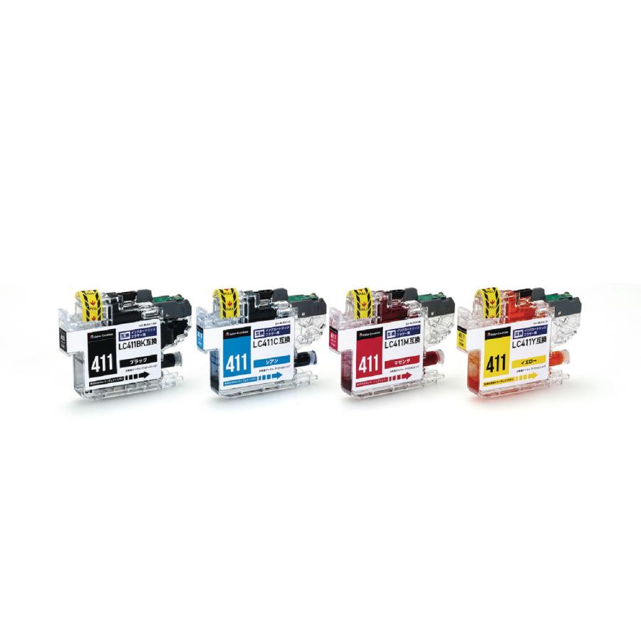 カラークリエーション（Color Creation） [ブラザー LC411-4PK 互換]インクカートリッジ(4色パック) Color ...