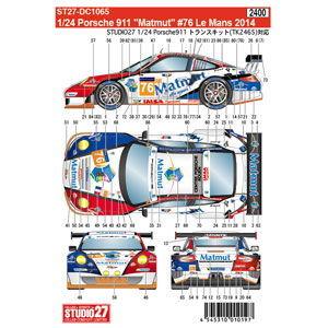 スタジオ27 1/ 24 ポルシェ 911 ”Matmut” #76 Le Mans 2014 デカール(DC1065)デカール 返品種別B｜joshin｜02
