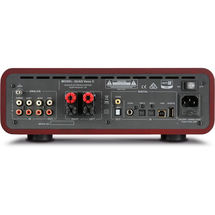クォード プリメインアンプクラシックランカスターグレー/ サプレマホガニー QUAD VENA2-MH 返品種別A_1