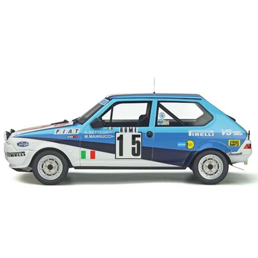 OttOmobile 1/ 18 フィアット リトモ アバルト Gr.2 #15 (ホワイト/ ブルー)(OTM888)ミニカー 返品種別Bの画像