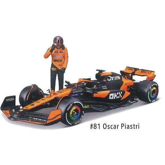 ブラーゴ F1 1/24 マクラーレン MCL38 ケース付 ピアストリ Amazon.com: Bburago 1:24 2024 Race McLaren MCL38 with Helmet