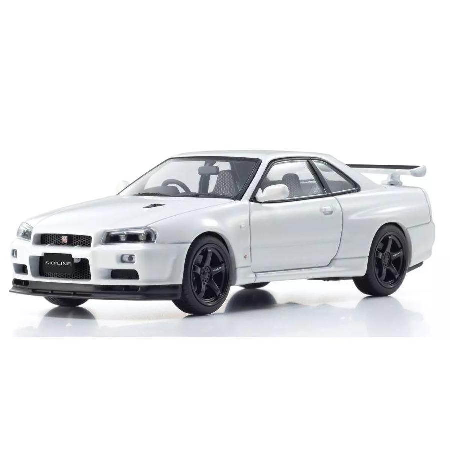 京商 1/ 43 日産 スカイラインGT-R/ R34 VスペックII (ホワイト