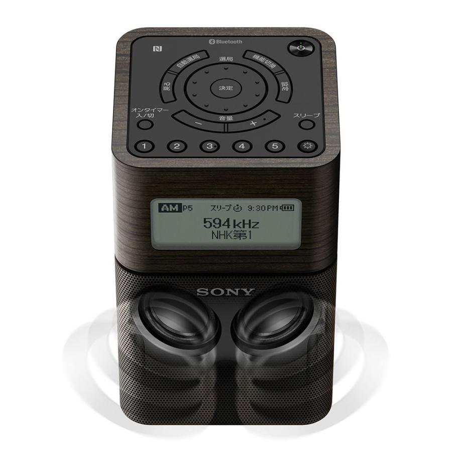ソニー 内蔵バッテリー搭載 ワイドFMラジオ(ブラック) SONY SRF-V1BT 
