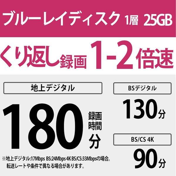 ソニー 2倍速対応BD-RE 20枚パック 25GB ホワイトプリンタブル 20BNE1VJPP2 返品種別A｜joshin｜02