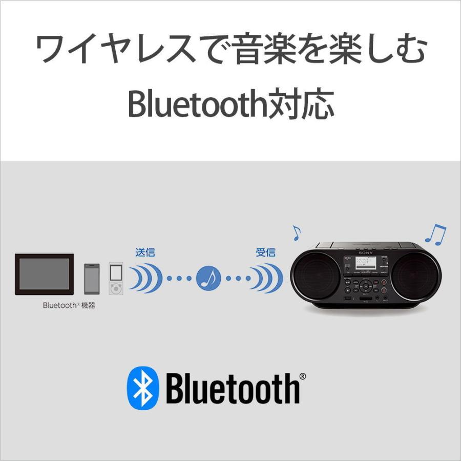 2021超人気ソニー Bluetooth機能搭載CDラジオ SONY ZS-RS81BT 返品種別