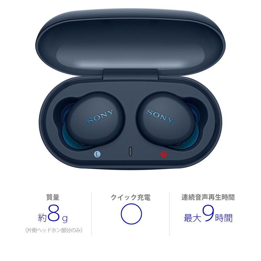 ソニー 完全ワイヤレス Bluetoothイヤホン(ブルー) SONY WF-XB700-L 返品種別A｜joshin｜02