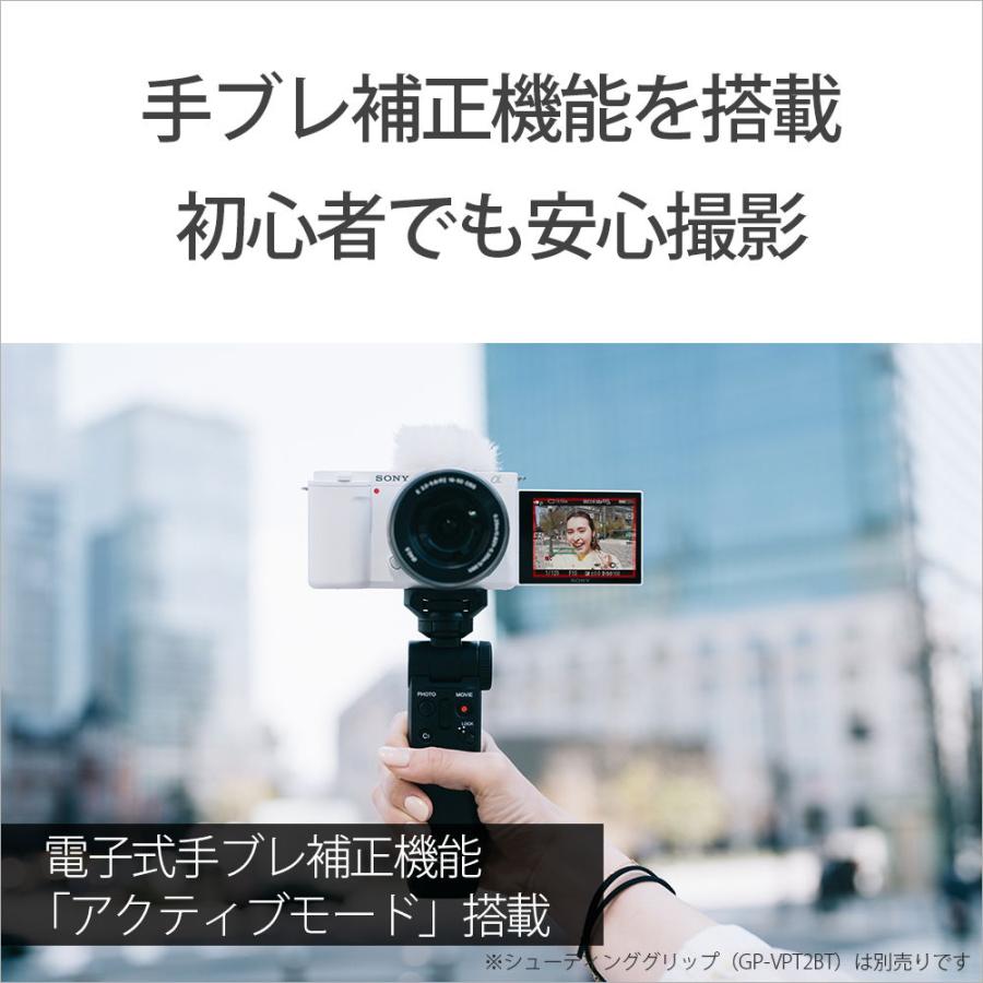 ソニー デジタルカメラ「VLOGCAM ZV-E10」ダブルズームレンズキット(ブラック) Vlogcam ZV-E10Y-B 返品種別A｜joshin｜11