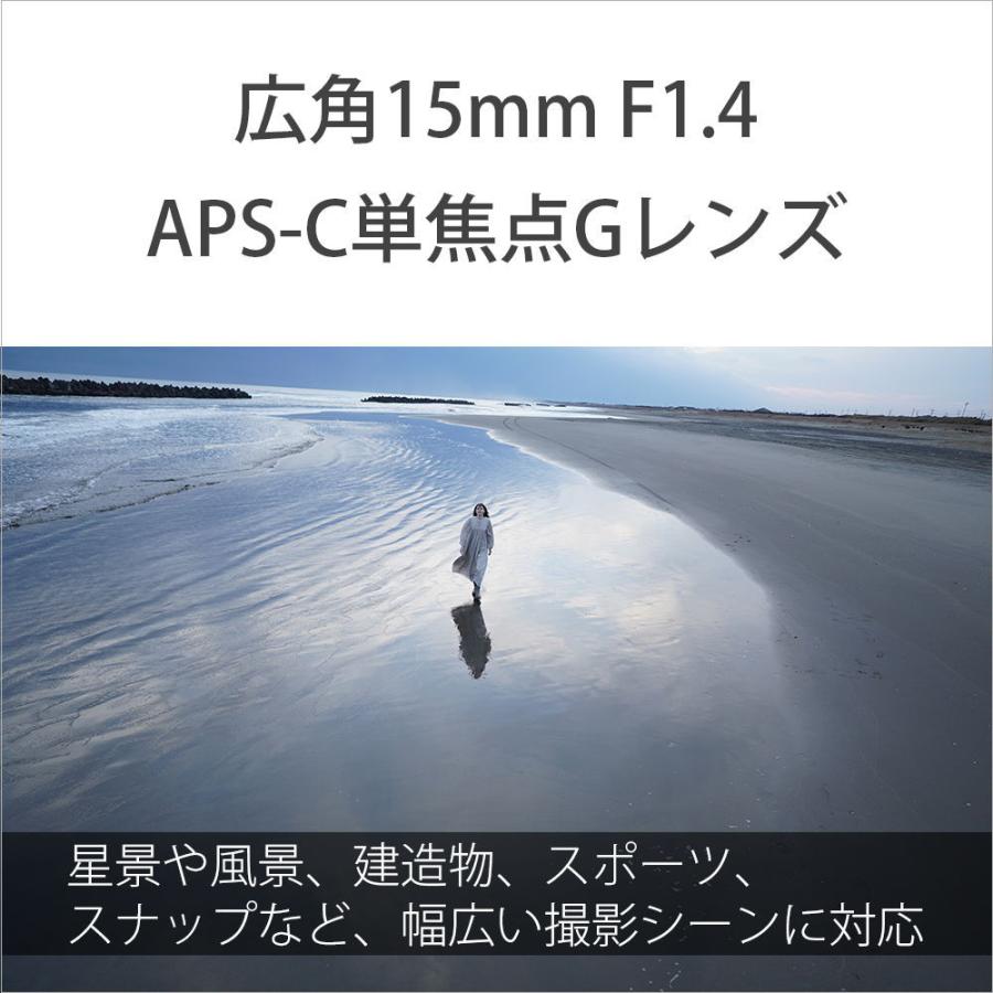 ソニー E 15mm F1.4 G ※Eマウント用レンズ(APS-Cサイズミラーレス用) SEL15F14G 返品種別Aの画像