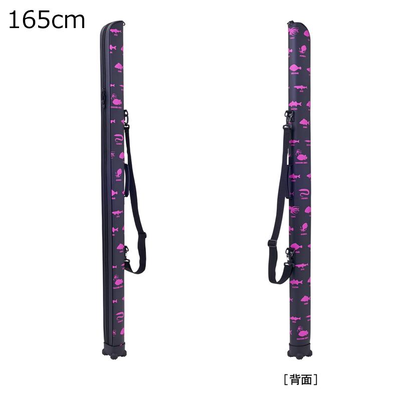 がまかつ スリムロッドケース 165cm(ブラック/魚柄) Gamakatsu 竿ケース スリムロッドケース165cm(ブラック/サカナガラ)返品種別A Gamakatsu（がまかつ） スリムロッドケース 165cm(ブラック/ 魚柄