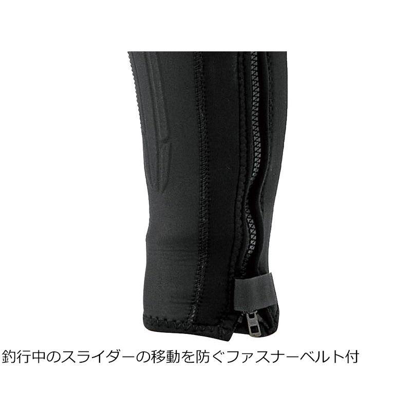 Gamakatsu（がまかつ） 鮎タイツ(3mm厚) Sサイズ ブラック(グレーロゴ