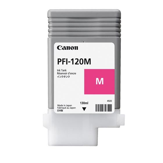 3個 Canon PFI-120M マゼンタインク 130ml キヤノン（Canon） ［純正］ imagePROGRAF用インクタンク(顔料