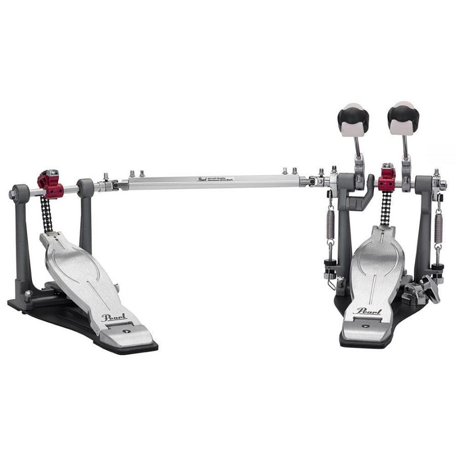 ドラムツインペダル コンプリートセットエリミネーター「ソロ」レッド ツインペダル Pearl ELIMINATOR SOLO RED 【ウォーター】 P-1032R 返品種別A