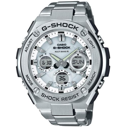 CASIO 腕時計 G-SHOCK G-STEEL 電波ソーラー GST-W110D-7AJF シルバーの商品画像（Yahoo!ショッピング）