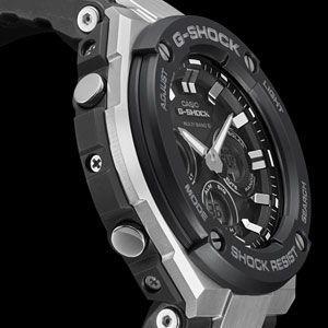 カシオ (国内正規品)G-SHOCK(ジーショック) G-STEELソーラー電波 メンズタイプ GST-W300-1AJF 返品種別Aの画像