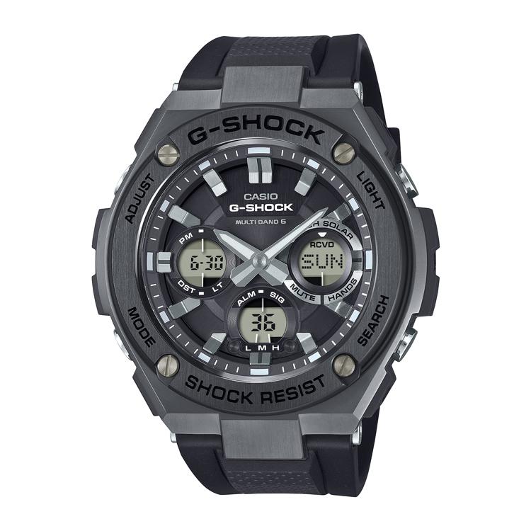 カシオ (国内正規品)G-SHOCK(ジーショック) G-STEELソーラー電波 メンズタイプ GST-W110MS-1AJF 返品種別A