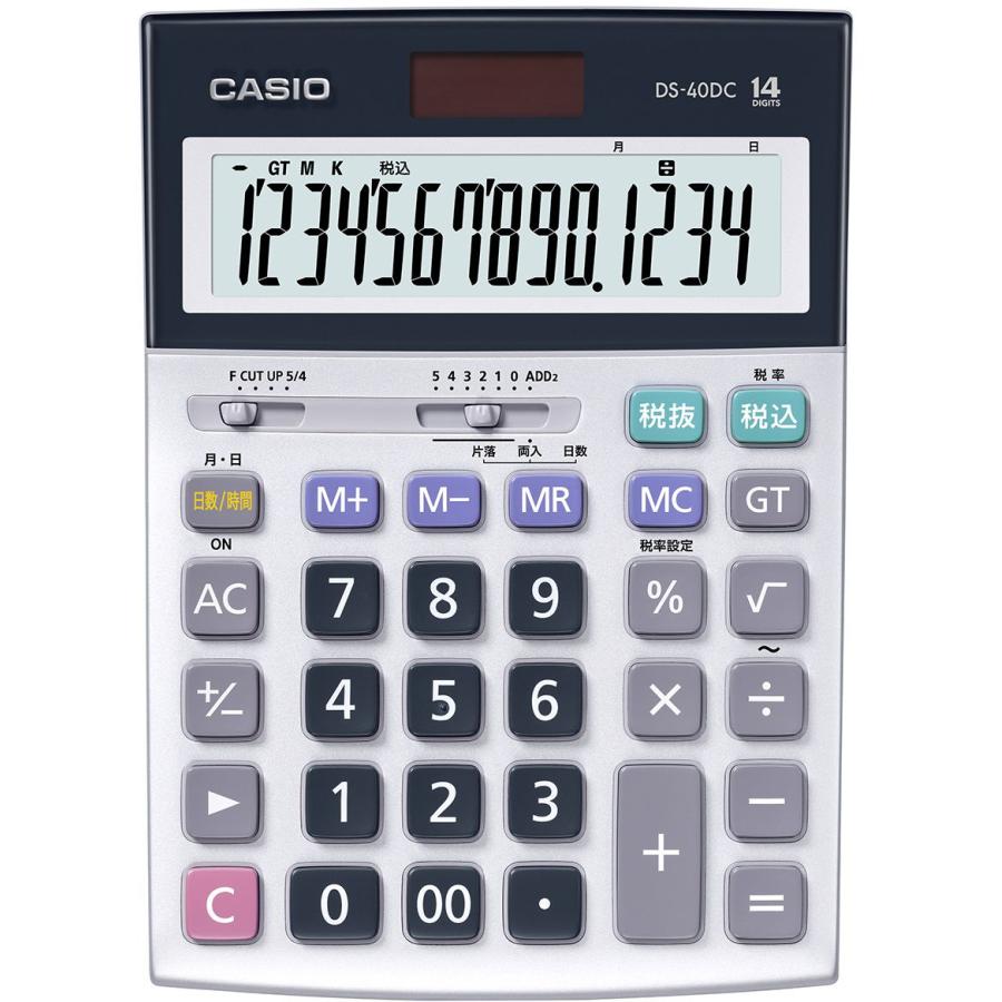 カシオ 本格実務電卓 14桁 日数 時間計算タイプ デスクタイプ Ds 40dc 返品