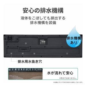 エレコム 2.4GHzワイヤレス キーボード メンブレン式 フルサイズ マウス付(ブラック) TK-FDM106MBK 返品種別A｜joshin｜07