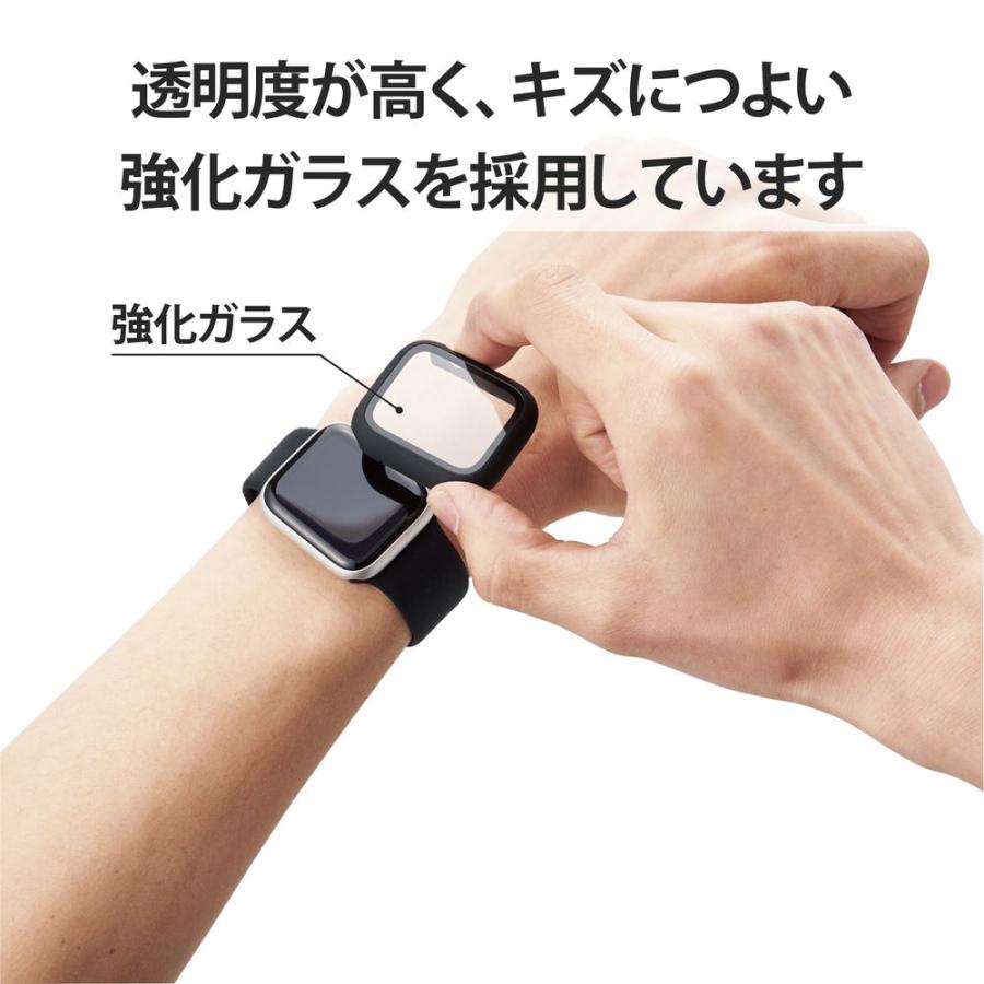 エレコム Apple Watch カバーケース SE/ Series 6/5/4 [ 40mm ] フルカバー ハイブリッド モデル番号[ A2351 A2291 等] ブラック AW-40CSPCGBK 返品種別A｜joshin｜03