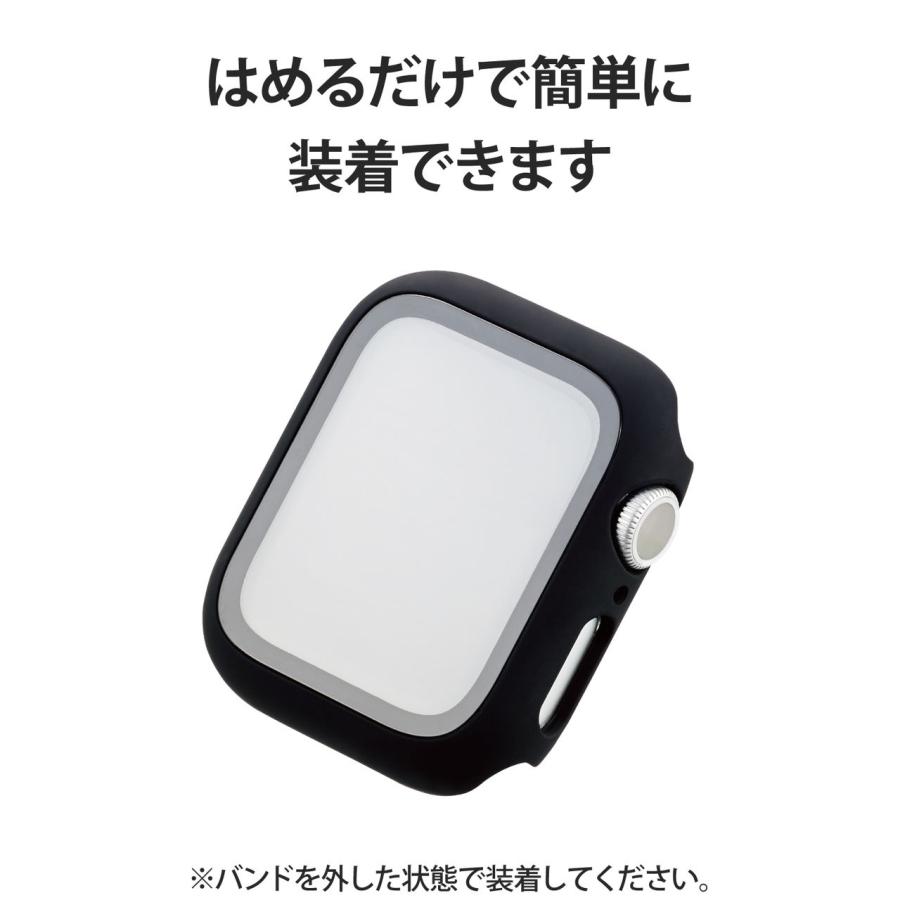 エレコム Apple Watch カバーケース SE/ Series 6/5/4 [ 40mm ] フルカバー ハイブリッド モデル番号[ A2351 A2291 等] ブラック AW-40CSPCGBK 返品種別A｜joshin｜07