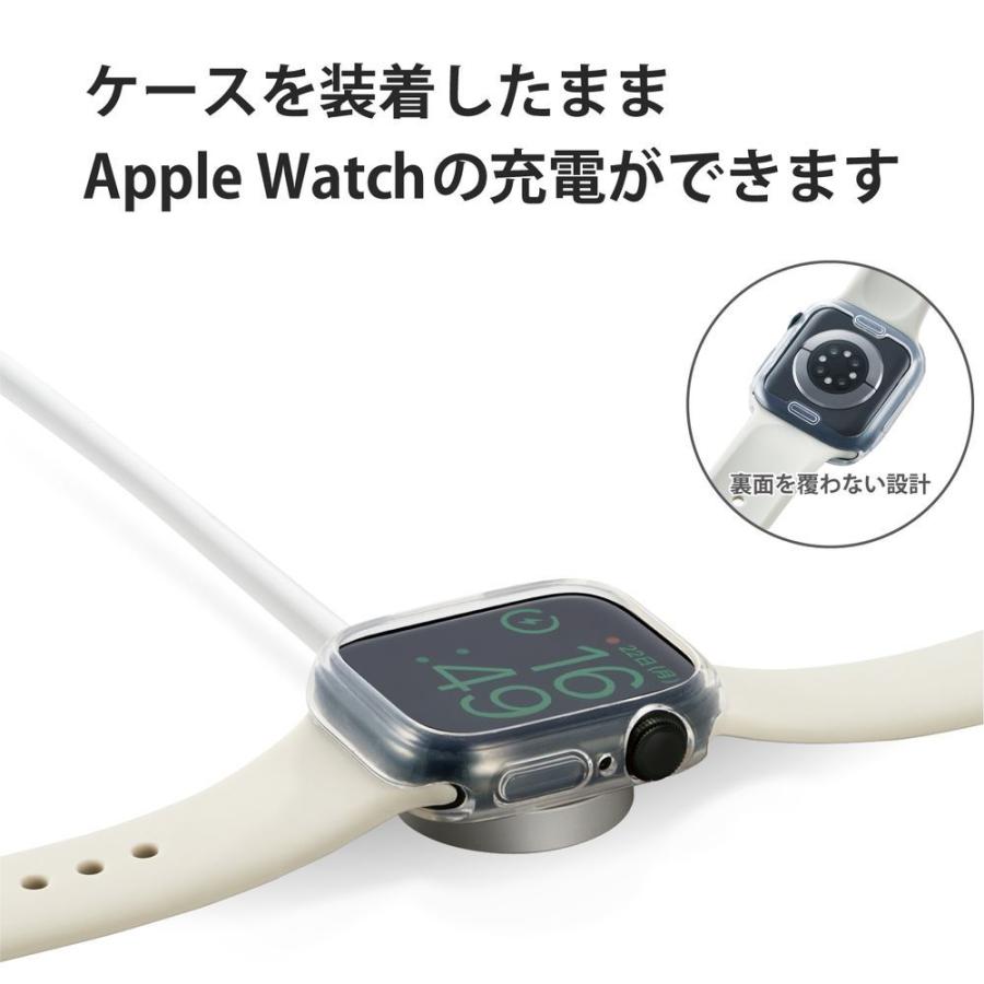 エレコム アップルウォッチ カバー Apple Watch Series 9 /  8 /  7 [ 41mm ] バンパー ソフト ケース 側面保護 耐衝撃 傷防止 クリア AW-21BBPUCR 返品種別A｜joshin｜07