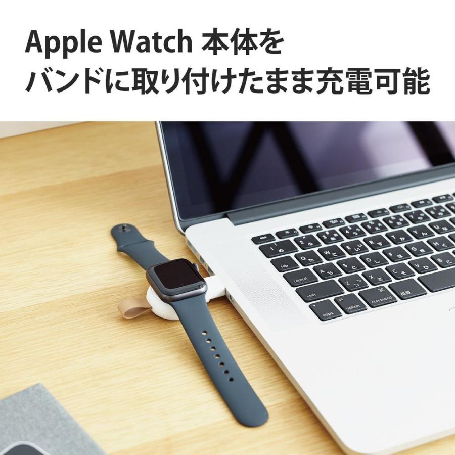 エレコム Apple Watch用 充電器 直挿し USB-A コードレス(series SE/ 7/ 6/5/4/3/2/1 対応)(ホワイト) Apple正規認証品 MPA-AWADWH 返品種別A｜joshin｜05