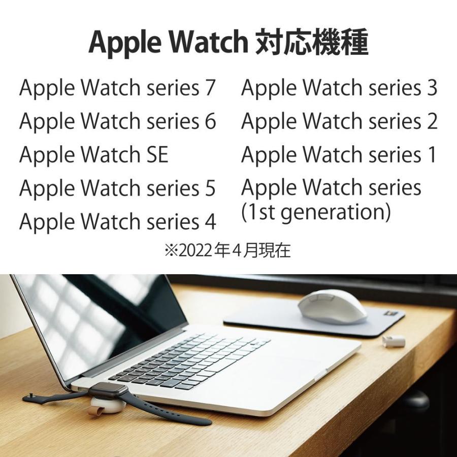 エレコム Apple Watch用 充電器 直挿し USB-A コードレス(series SE/ 7/ 6/5/4/3/2/1 対応)(ホワイト) Apple正規認証品 MPA-AWADWH 返品種別A｜joshin｜07