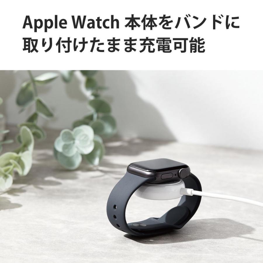エレコム Apple Watch用 充電器 ケーブル USB-C 2m 高耐久(series SE/ 7/ 6/5/4/3/2/1 対応)(ホワイト) Apple正規認証品 MPA-AWCS20WH 返品種別A｜joshin｜05