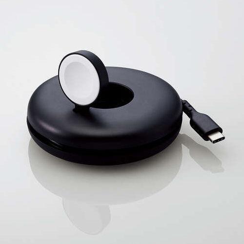 エレコム Apple Watch磁気充電ケーブル 高速充電スタンドタイプ (ブラック) MPA-AWSTCQBK 返品種別A｜joshin｜03