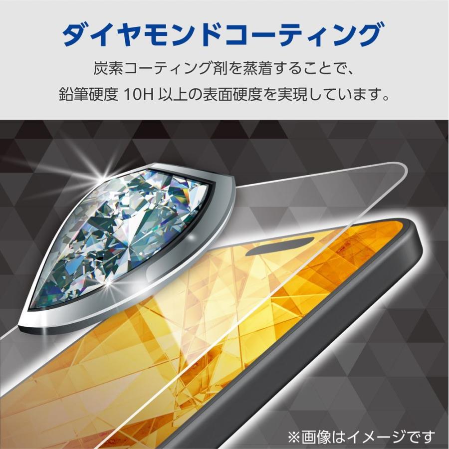 エレコム iPhone15 Pro(6.1inch/3眼)用 ガラスフィルム ダイヤモンドコート超 貼り付けツール付 PM-A23CFLGDC 返品種別A｜joshin｜03
