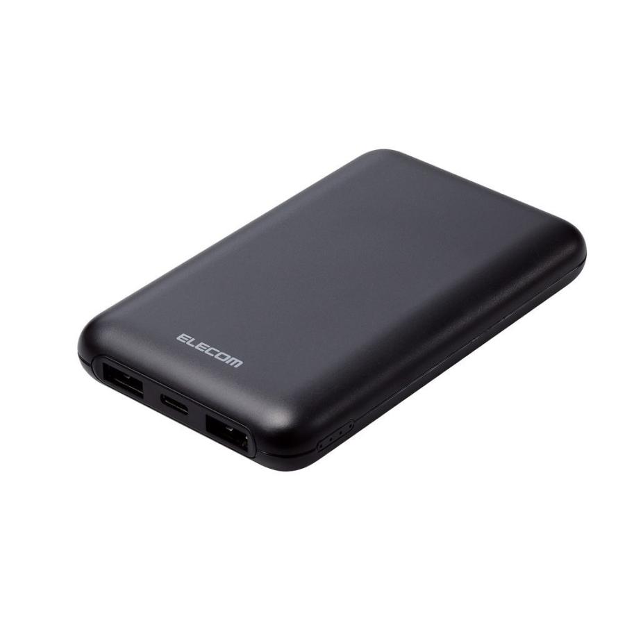 ELECOM エレコム モバイルバッテリー 10000mAh 大容量 軽量 小型