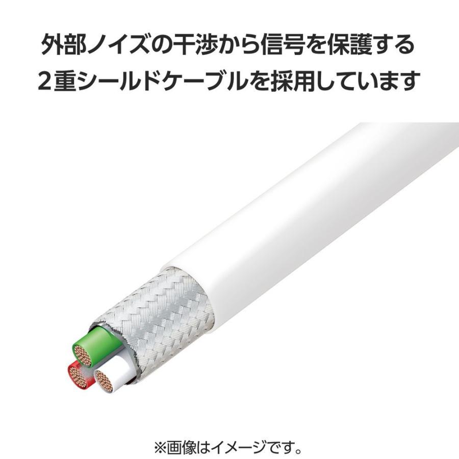 エレコム Type-Cケーブル USB C to C 2m PD 100W スリムケーブル 小型化コネクタ(ホワイト) MPA-CC5P20WH 返品種別A｜joshin｜06