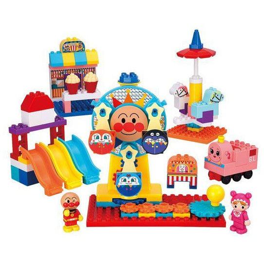 バンダイ おおきな観覧車が大変身! アンパンマンくるくる遊園地ブロックそれいけ! アンパンマン 返品種別B の商品画像