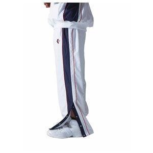 コンバース 男女兼用 ウォームアップパンツ(裾ボタンタイプ)(ホワイト×ネイビー・サイズ:L) CONVERSE CON-CB182112P-1129-L 返品種別A|Joshin web PayPayモール店|01