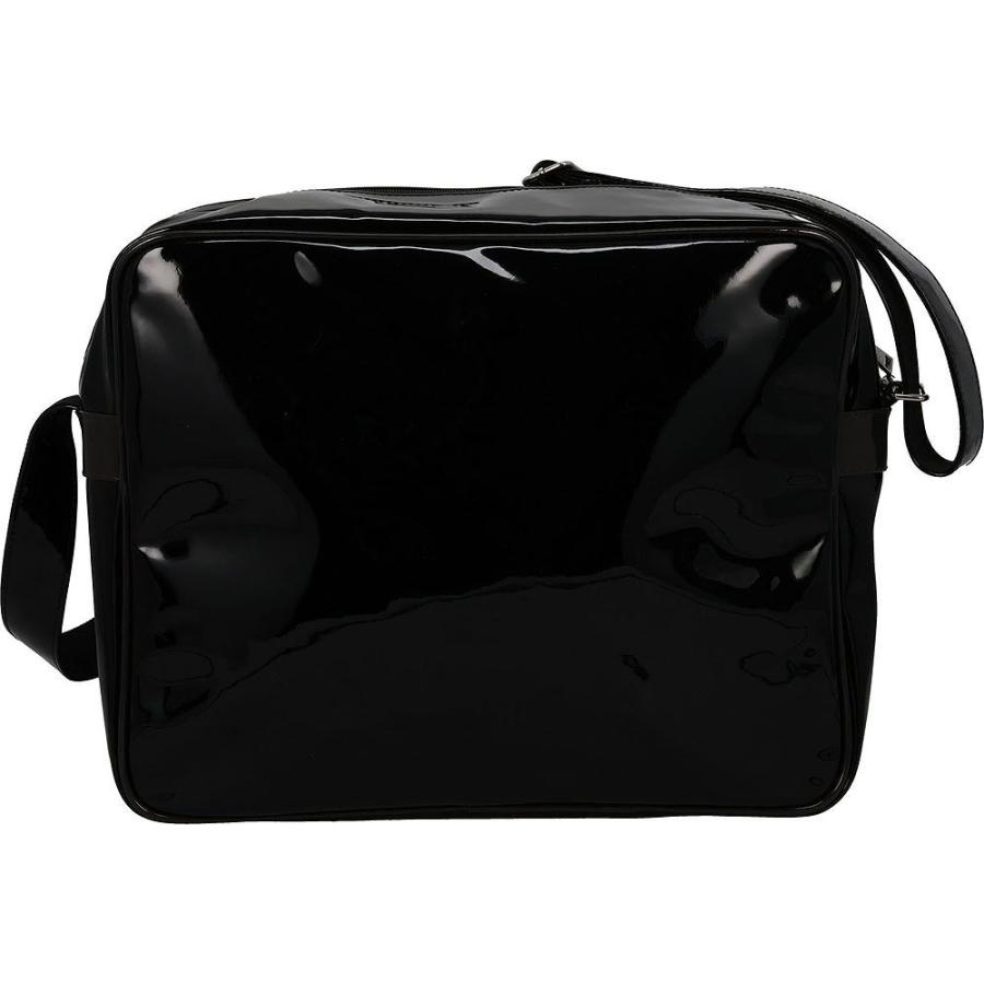 コンバース エナメル ショルダーバッグ M(ブラック/ チャコール