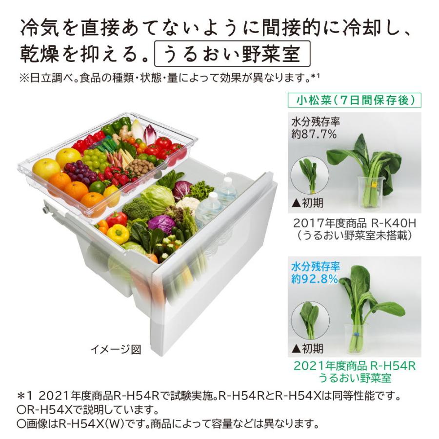 日立 (標準設置無料 設置Aエリアのみ) 485L 6ドア冷蔵庫(ピュア