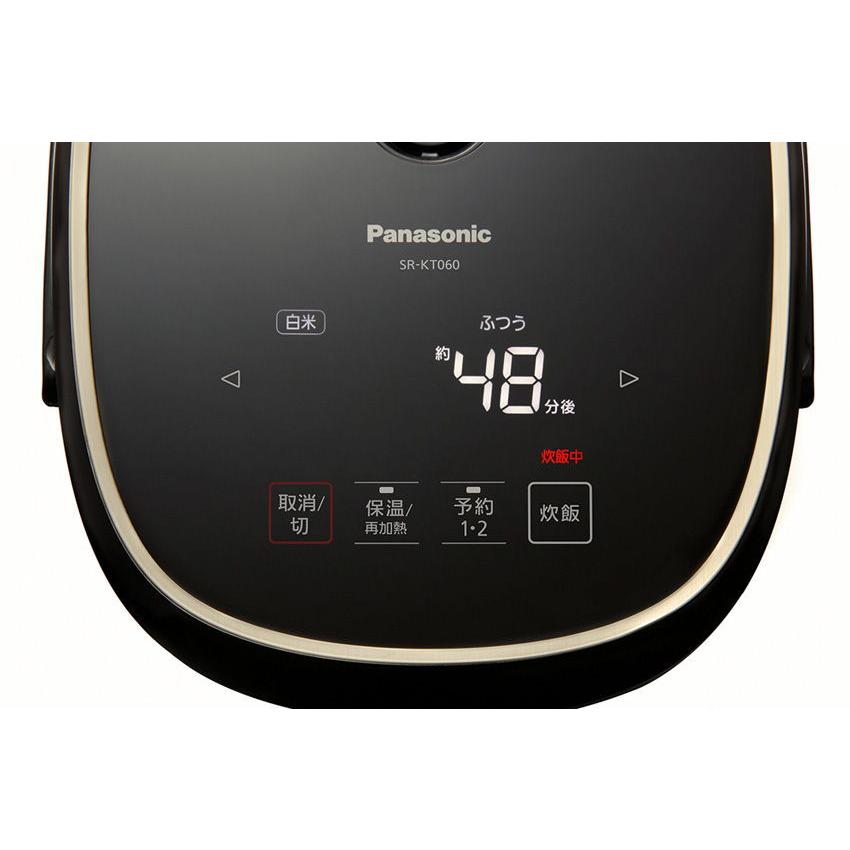 パナソニック IHジャー炊飯器(3.5合炊き) ブラック Panasonic SR-KT060-K 返品種別A｜joshin｜03