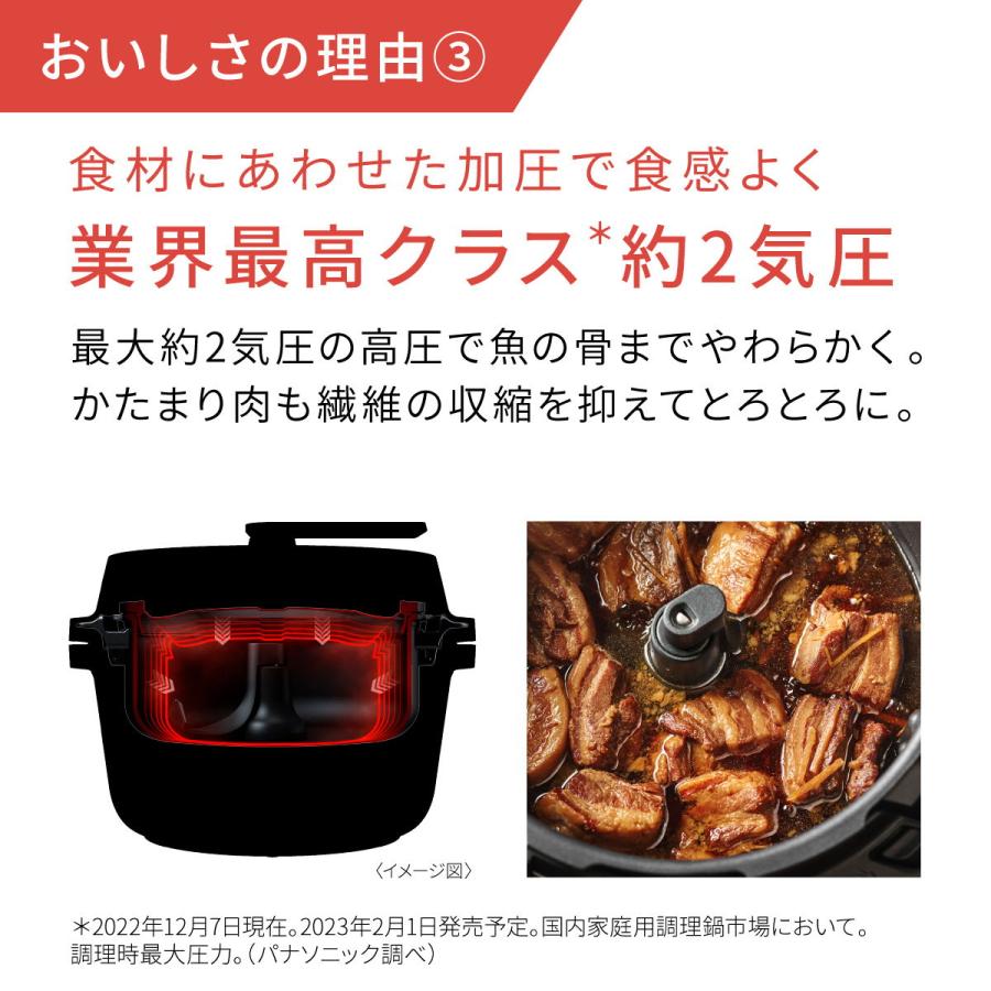 Panasonic パナソニック 自動調理鍋 2.4L ブラック Bistro Panasonic パナソニック 自動調理鍋 2.4L ブラック Bistro