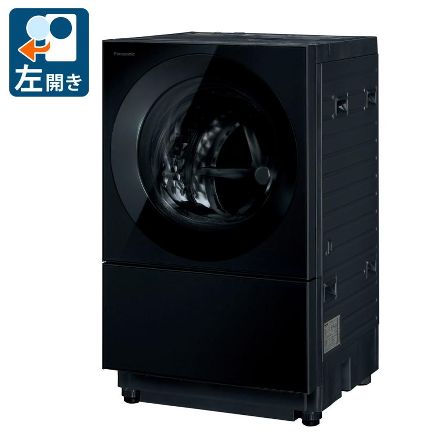 (標準設置料込) パナソニック 10.0kg ドラム式洗濯乾燥機(左開き)スモーキーブラック Panasonic Cuble(キューブル) NA-VG2800L-K 返品種別A｜joshin｜02