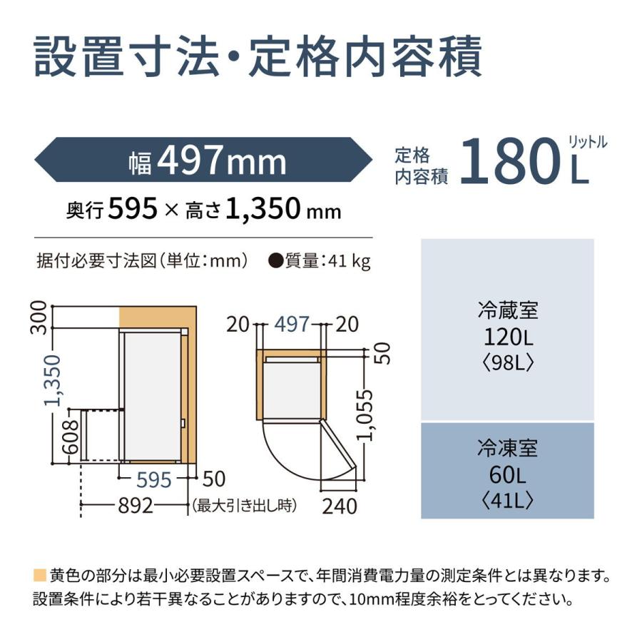 Panasonic (標準設置無料 設置Aエリアのみ) パナソニック 180L 2 Panasonic (標準設置無料 設置Aエリアのみ) パナソニック 180L 2