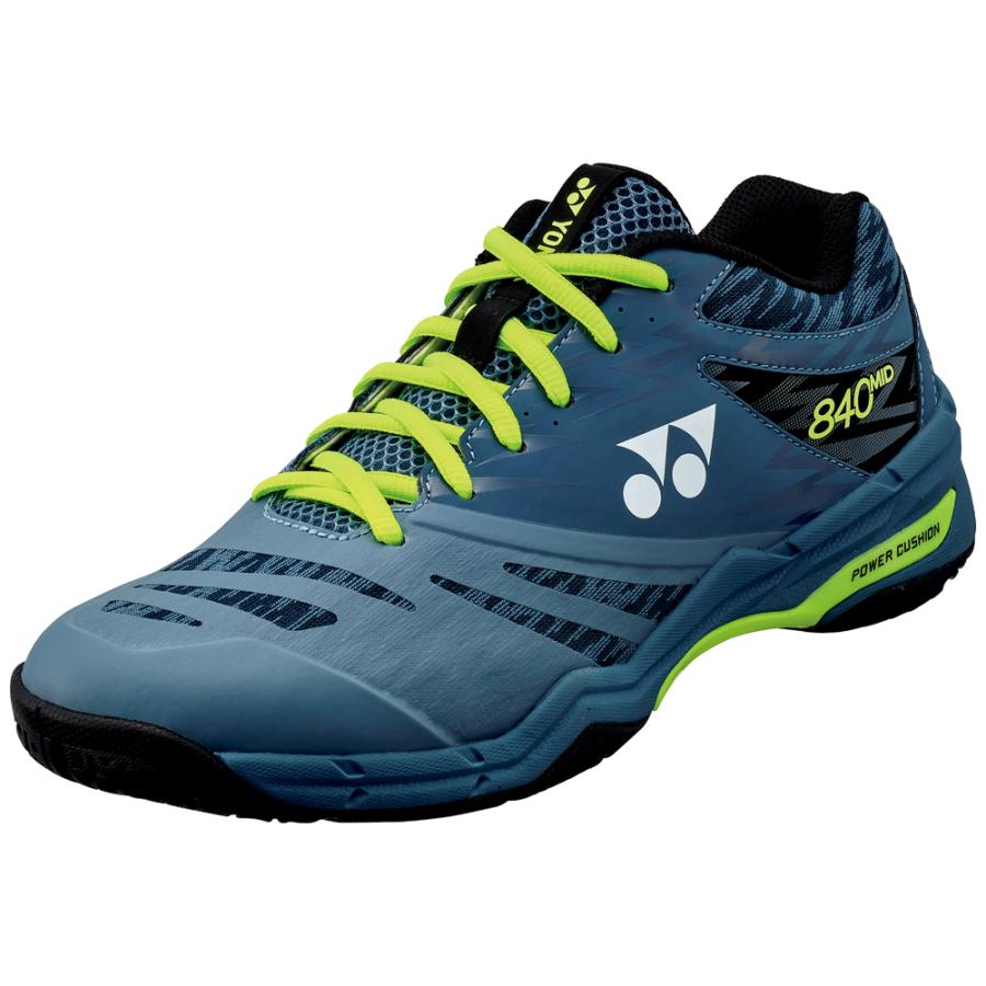 ヨネックス バドミントンシューズ ブルーグレー サイズ 25 0cm Yonex Power 840 ユニセックス Cushion Yo Shb840md 168 25 0 Mid 返品種別a 保証