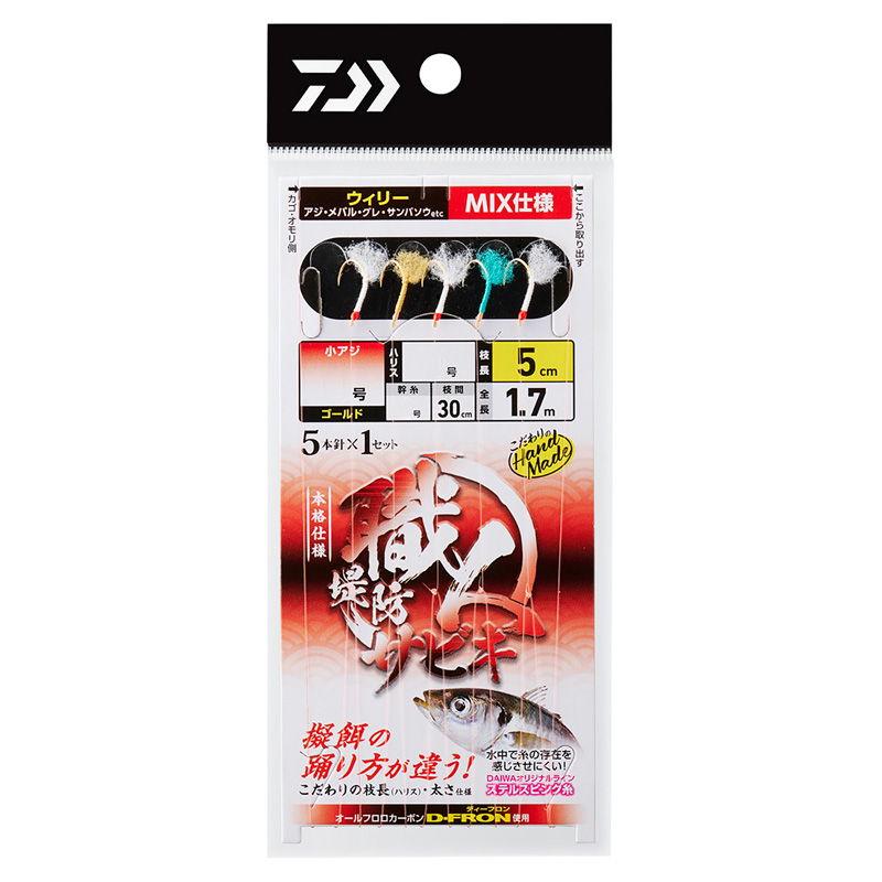 DAIWA（ダイワ） 職人堤防サビキ ウィリー5本 MIX(針7号、ハリス1.5号