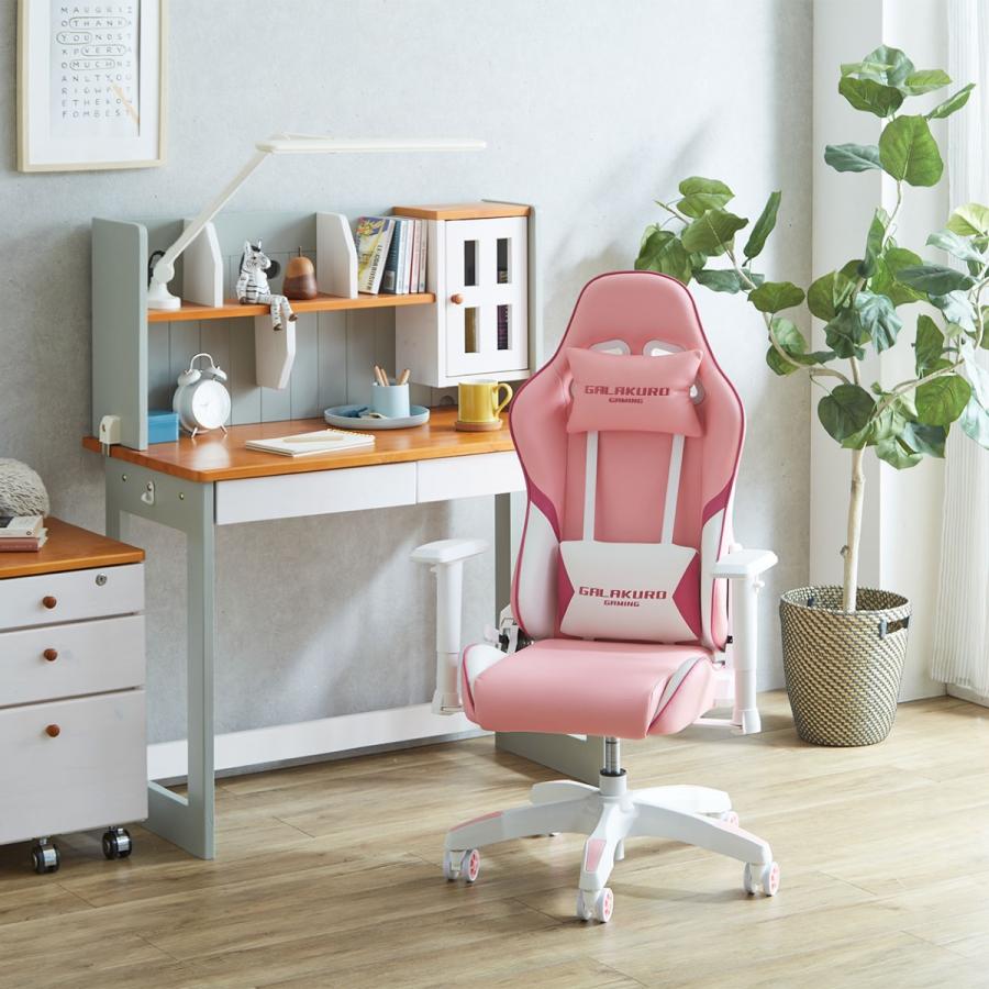 AGUイージーシーター　かねみつ漆器店 シンプルローチェア定価88000円 玄人志向 ゲーミングチェア (ロゼピンク) GALAKURO GAMING PAINT