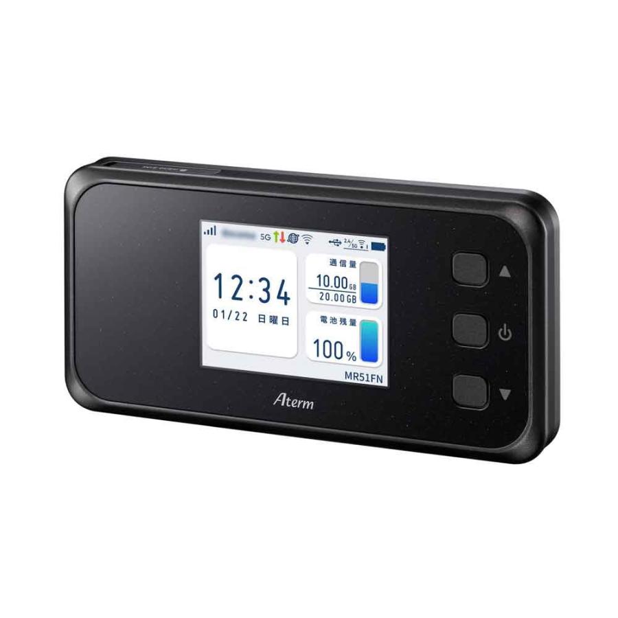 NEC NEC｜エヌイーシー 5G(nanoSIM)対応 Wi-Fi 6 モバイルルータ (1201