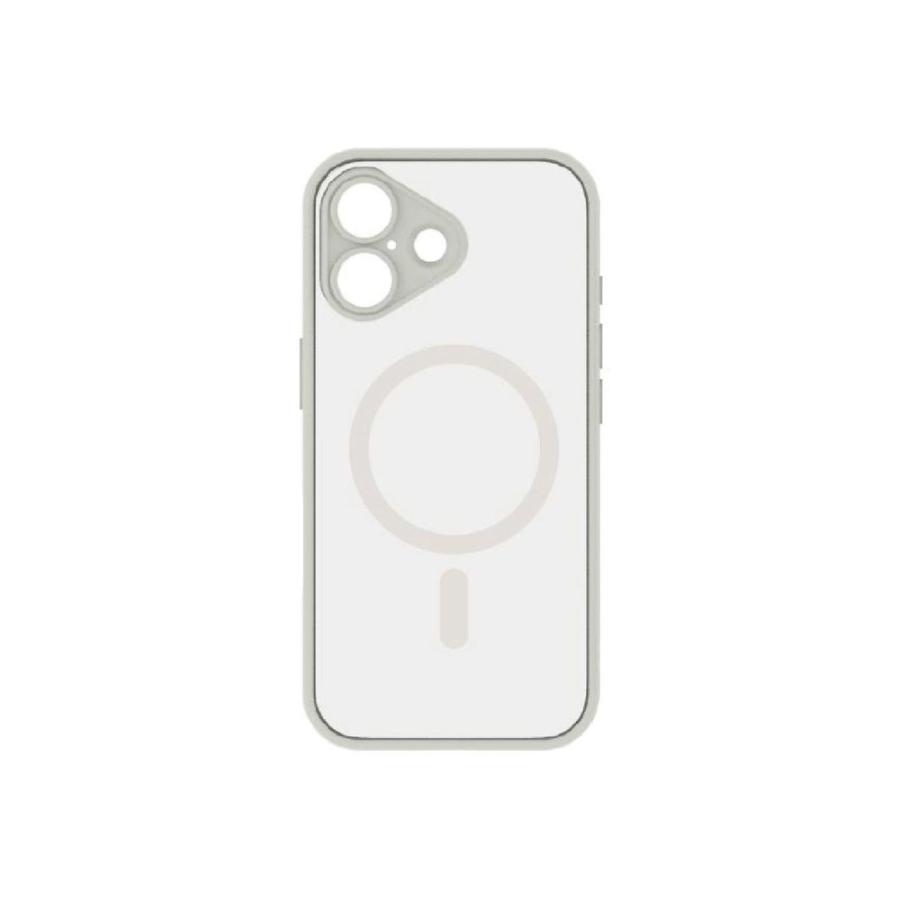 グルマンディーズ iPhone 17用 MagSafe対応 プランプフレームケース IIIIfit (アイボリー) IFT-189IV